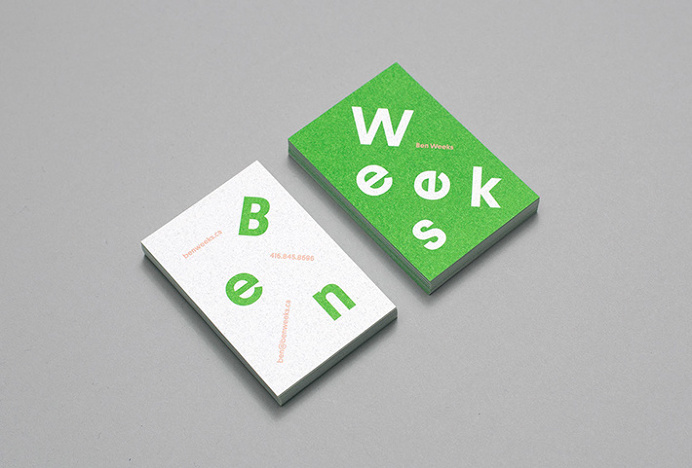 Ben Weeks by Tung #branding #business card