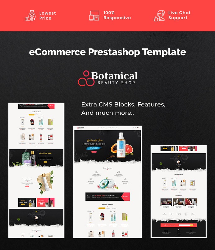 #Botanical - #Beauty #Spa #Shop - #Prestashop #Responsive #Theme #eCommerce #Website #Design #Template