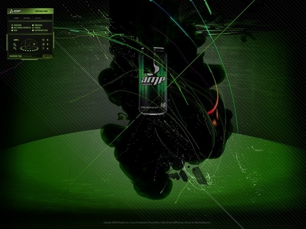 Amp Energy - SCAR #website #interface
