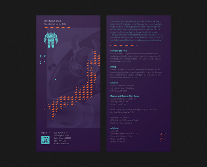 LSU Museum of Art Invasion program #map #robots