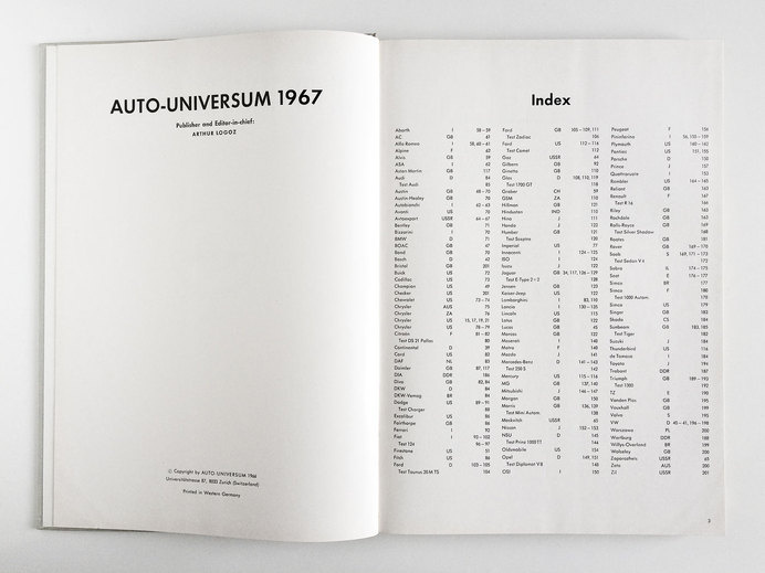 Auto-Universum / A Good Book