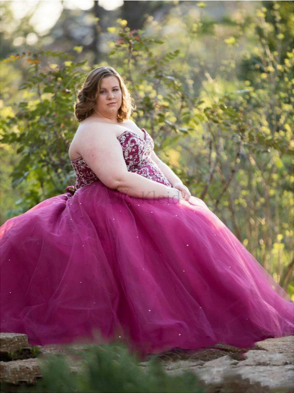 Ärmelloses Tüll Duchesse-Linie Bodenlanges Ballkleid mit Rücken Schnürung