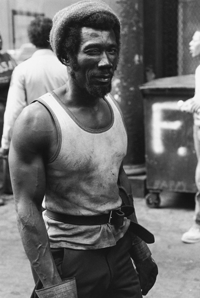 Arthur Elgort, Construction Worker, New York City, 1984

