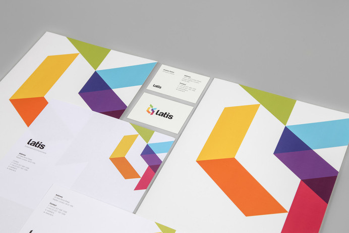 Latis Brand Identity designed by She Was Only #logo #color #geometry
