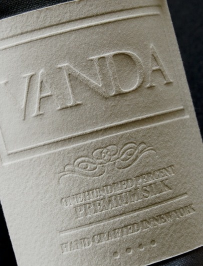 Vanda - damienbertels.com #vanda #ties #letterpress #silk