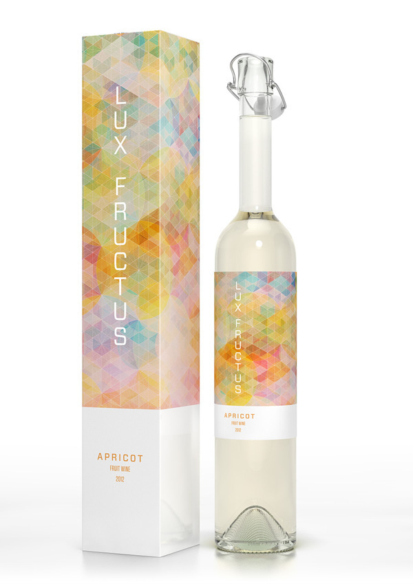 CUBEN Space / Lux Fructus: Fruit Wine Packaging on Behance #packaging #pattern #fractal #wine