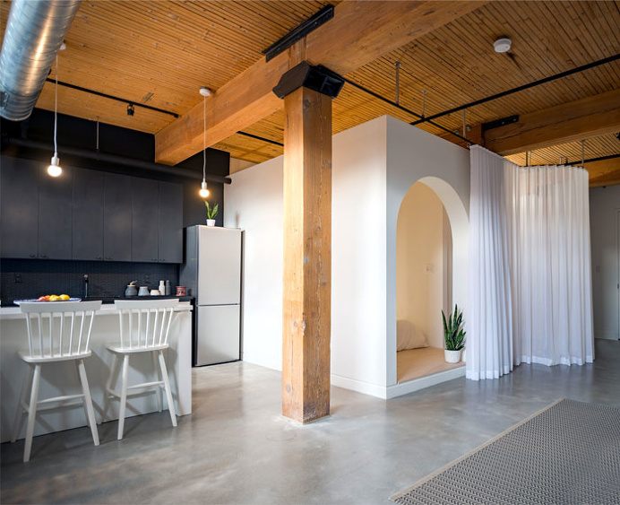 Great Idea to Arrange a Small Loft Apartment - InteriorZine