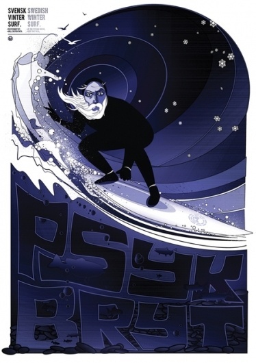 1001 words - Posters. on the Behance Network #surf #poster #typography