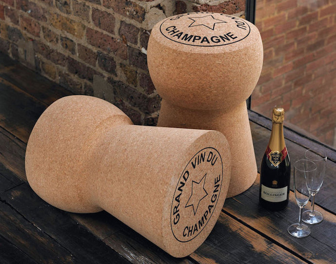 Giant Champagne Cork Stool/Table #tech #flow #gadget #gift #ideas #cool
