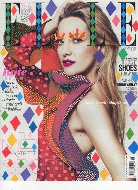 capa revista037 #doodles #recover #cover #strumpf #illustration #hudson #ana #elle #magazine #kate