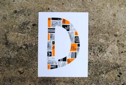 The Letter D #letter #type #print #screen