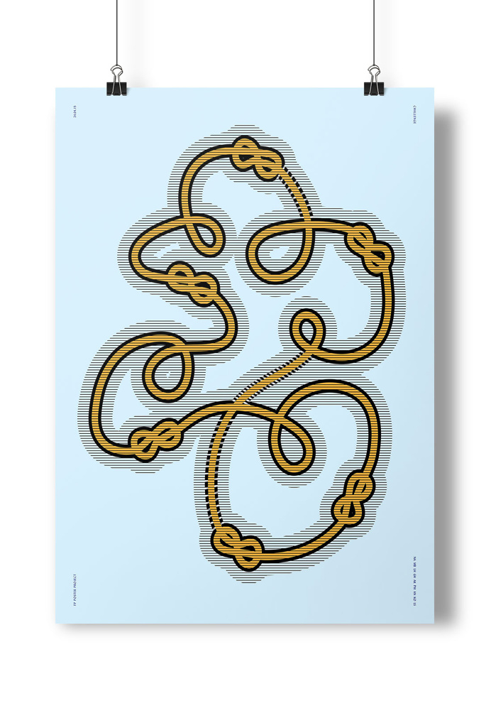 #knot #tangle #rope #illustration #poster #design #a2