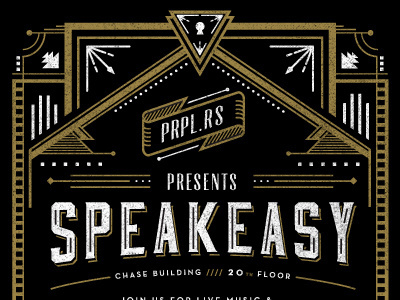 Speakeasy Invite (Rejected version) #invitation