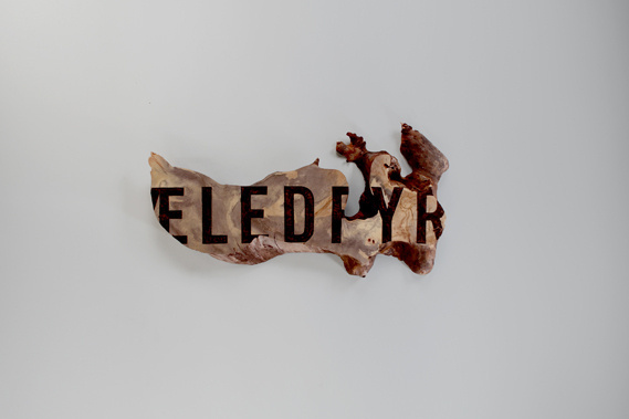 Craig Ward: Pagan #wood #design #burnt #typography