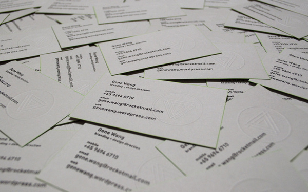 Personal Name Cards on Behance #emboss #business #branding #card #design #identity #name #stationery #singapore #cards