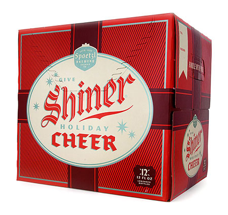 shiner, cheer, beer, holiday, red, green, christmas