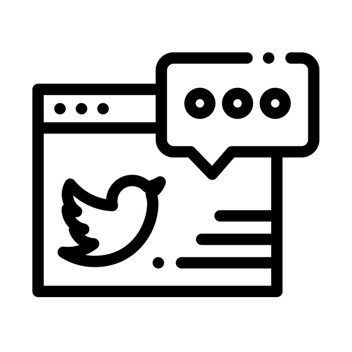 See more icon inspiration related to twitter, ui, chat bubble, webpage, browser, worldwide, communications, bird, talk, social network, social media, interface and internet on Flaticon.