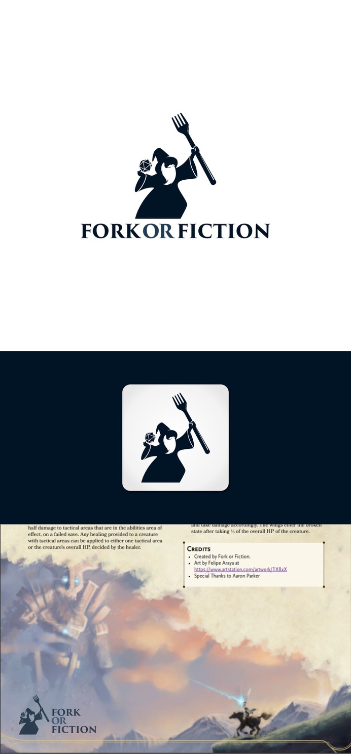 Fork & Fiction Logo by Males Design | 99 Designs