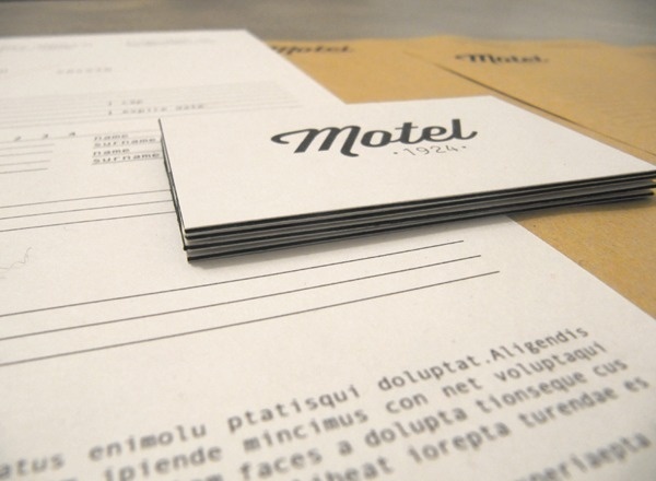 Motel hotel by Otto Climan #logo #lettering #identity