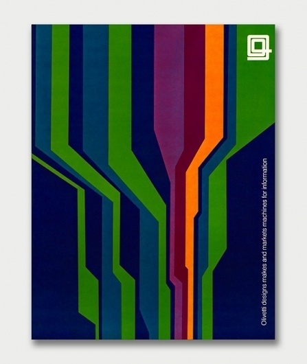 Olivetti Advertising, Early 1970s / Aqua-Velvet #olivetti #valentine #poster #glaser #milton