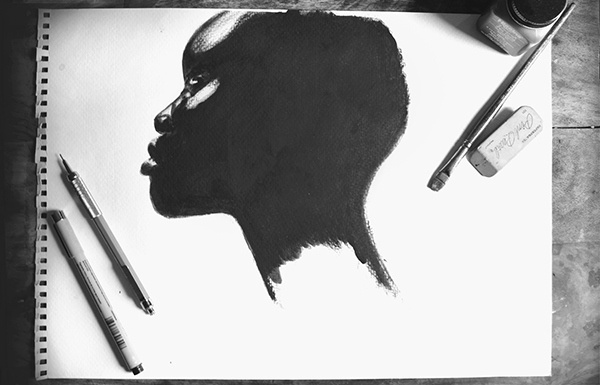 Diaspora "The Art of Blackness" 2014 Exhibition on Behance #illustration #design #branding #typography