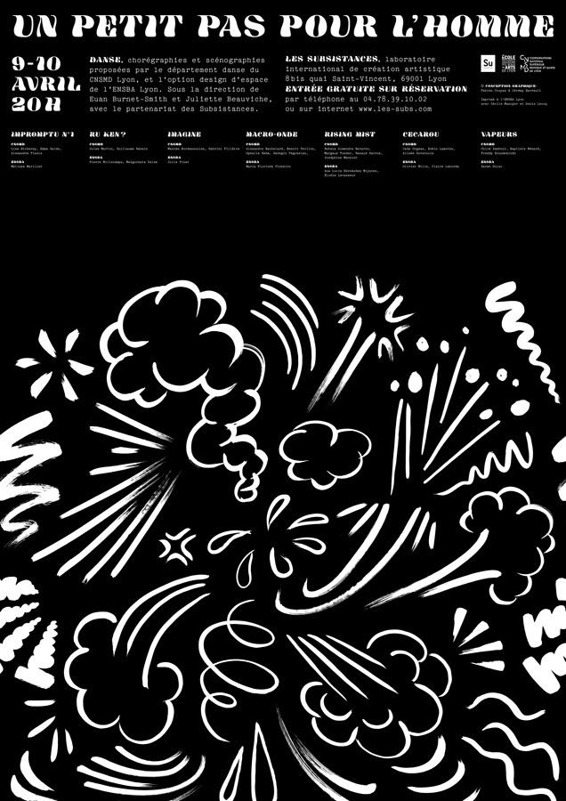 Un petit pas pour l'Homme Affiche et Programme - Fabien Coupas #poster