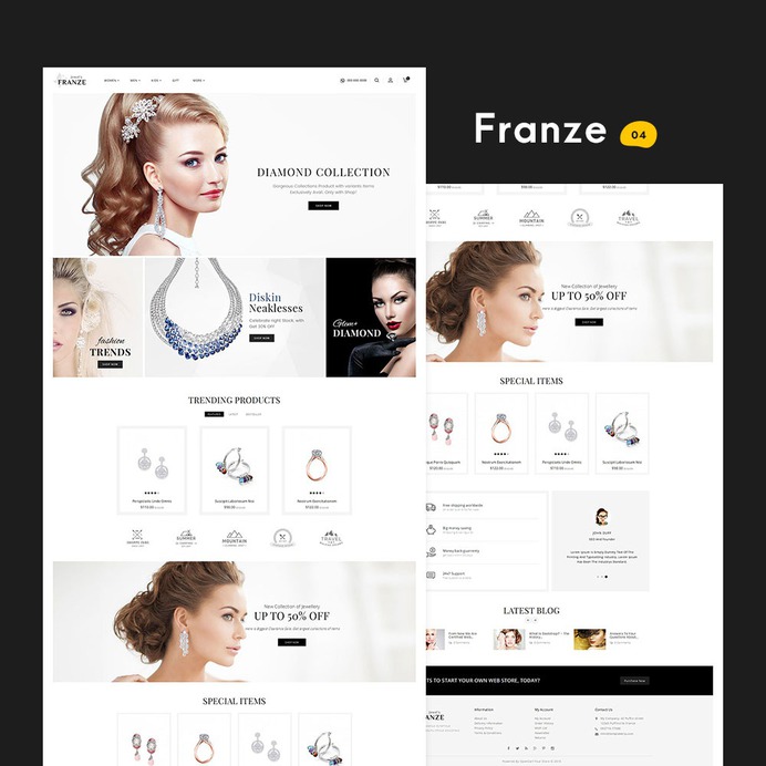 Franze - Woocommerce Muti-Purpose Responsive Theme | TemplateTrip