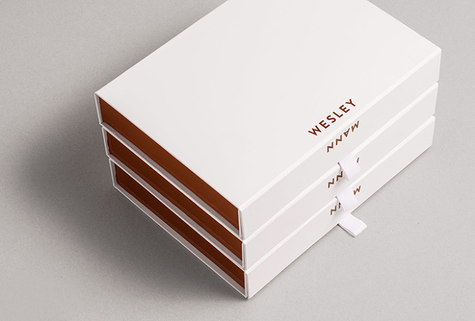 Wesley Mann by Heydays #logotype #logo #print #metallic foil #box
