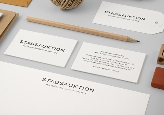 Stadsauktion by BrittonBritton | The Design Ark #stadsauktion #stationary #by #identity #brittonbritton #cards
