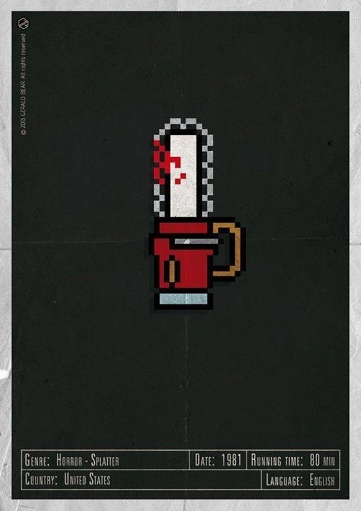 H-and Movie #movie #and #design #horror #necronomium #gerald #vintage #poster #web #bear #hand