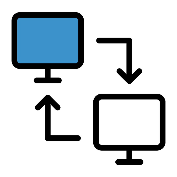 See more icon inspiration related to transfer, laptop, computer, technology, electronic, networking and computing on Flaticon.
