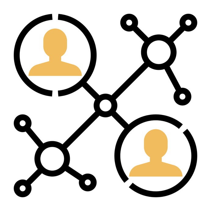 See more icon inspiration related to connect, work, connected, community, marketing, networking, communication, connection, profile and social on Flaticon.