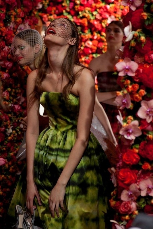 Color Art Show Fall-Winter 2012 for Christian Dior #flowers #s #art #show #fashion #raf #christian #dior