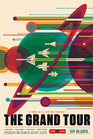 NASA Poster | Grand Tour #poster #nasa #illustration