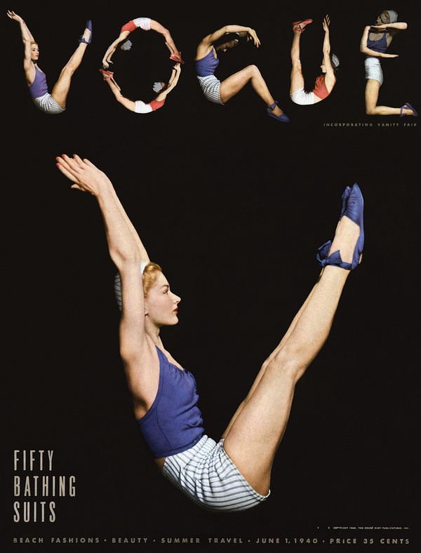 Vogue June 1 1940 #vogue #letters #body #cover #magazine