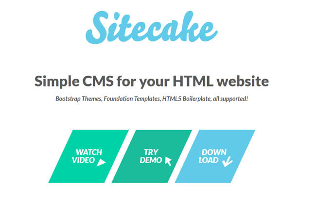 Sitecake : Simple CMS for HTML website