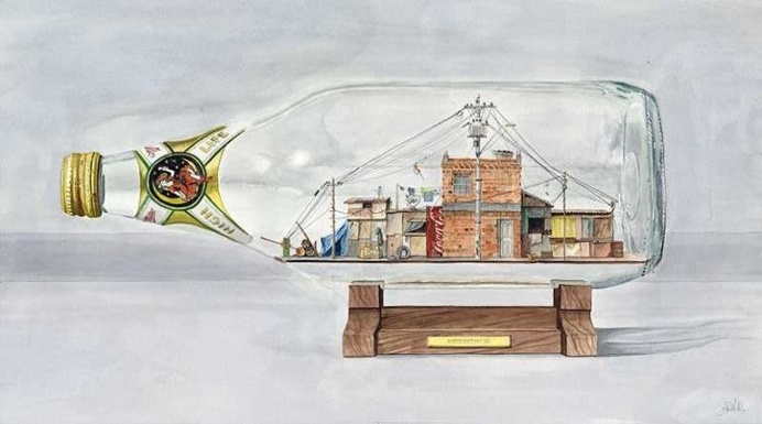 Organized Trash: Watercolor Paintings by Alvaro Naddeo