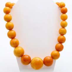 Exceptional Butterscotch Amber Ball Chain