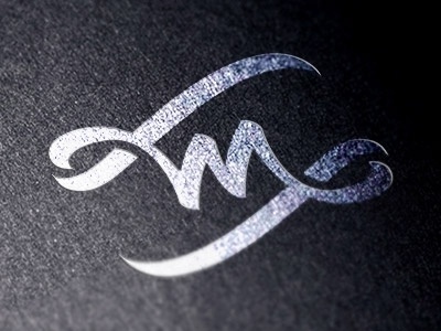 Dribbble - M-W by Paul Saksin #calligraphy #monogram #handwritten #identity #logo
