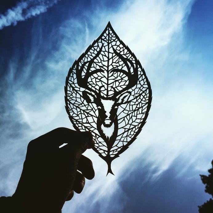 Gorgeous Paper Cut-Outs And Contrasts Them With The Sky Background #paperart #paperCut #art #design