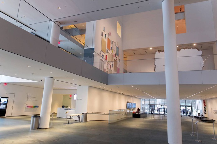 Museum of Modern Art plans to expand its lobby, as part of a revised renovation project to begin next week that includes opening up sight lines to the garden and extending the 'Bauhaus Stair' to the ground level. And the plan now has a price tag: an estimated $400 million for new construction and soft costs, plus $40 million to $45 million for renovations to the museum's existing structures.