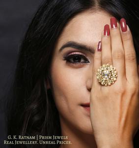 Ring - gold diamond polki kundan meena jadau jewellery
