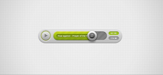 Audio player psd Free Psd. See more inspiration related to Music, Ui, Psd, Grey, Audio, Player and Horizontal on Freepik.