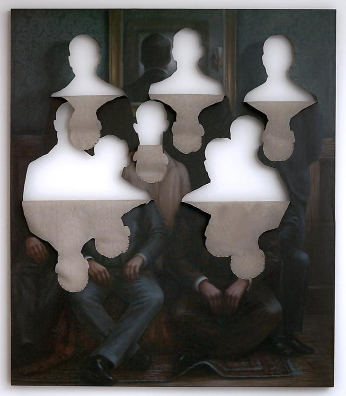 Titus Kaphar: Error of Repetition #collage #paper