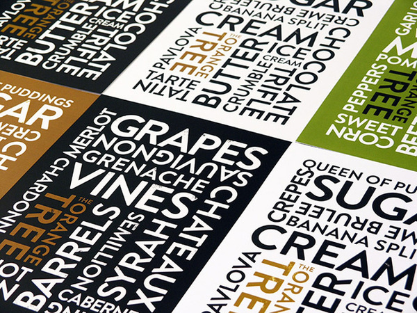 The Orange Tree #menu #typography