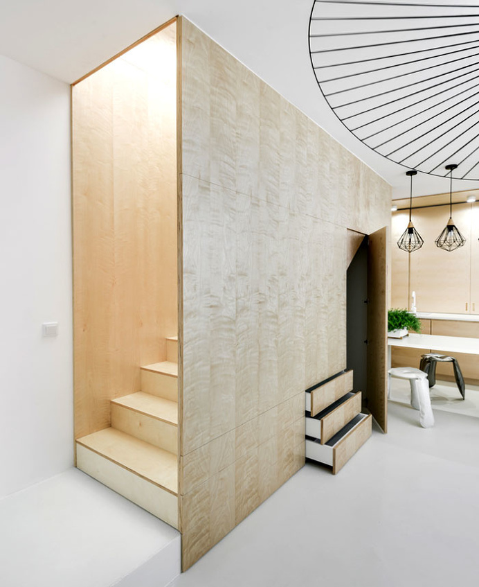 Apartment with a Custom-Made Plywood Interior - InteriorZine #decor #interior #home