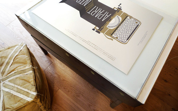 Screenprint poster The Apartments by Zig & Pascal Blua #apartments #graphic #screenprint #rockposter #music