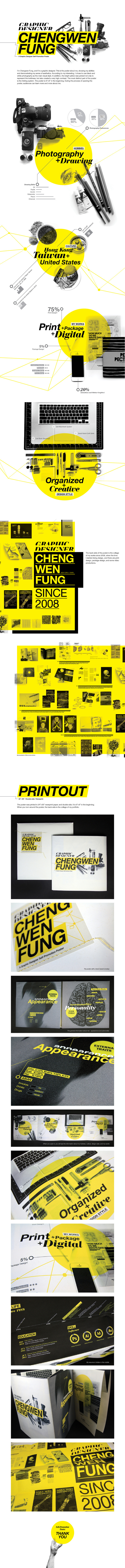 Self-Promotion poster on Behance #press kit