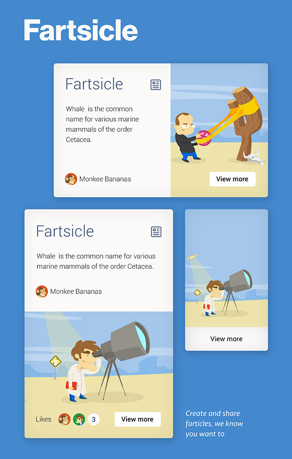 Flat and Colorful UI kit PSD