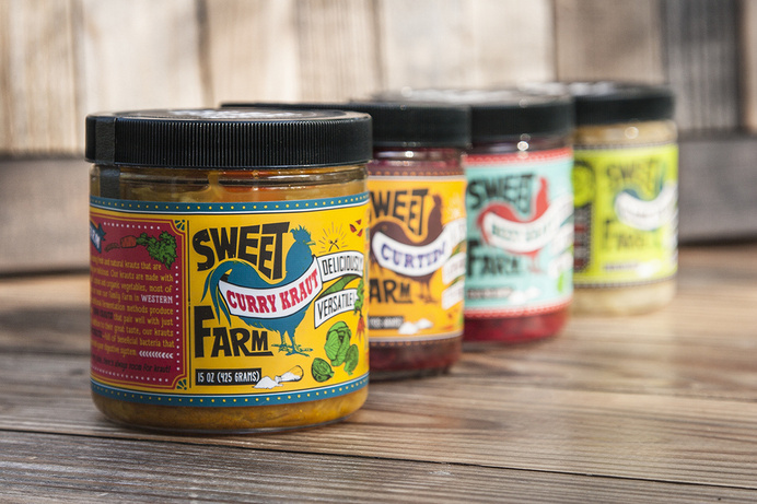 Sweet Farm Sauerkraut #packaging #illustration #sauerkraut